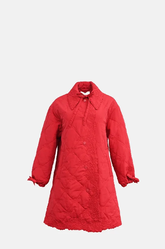 Baby Aubrey Quilted Coat Red