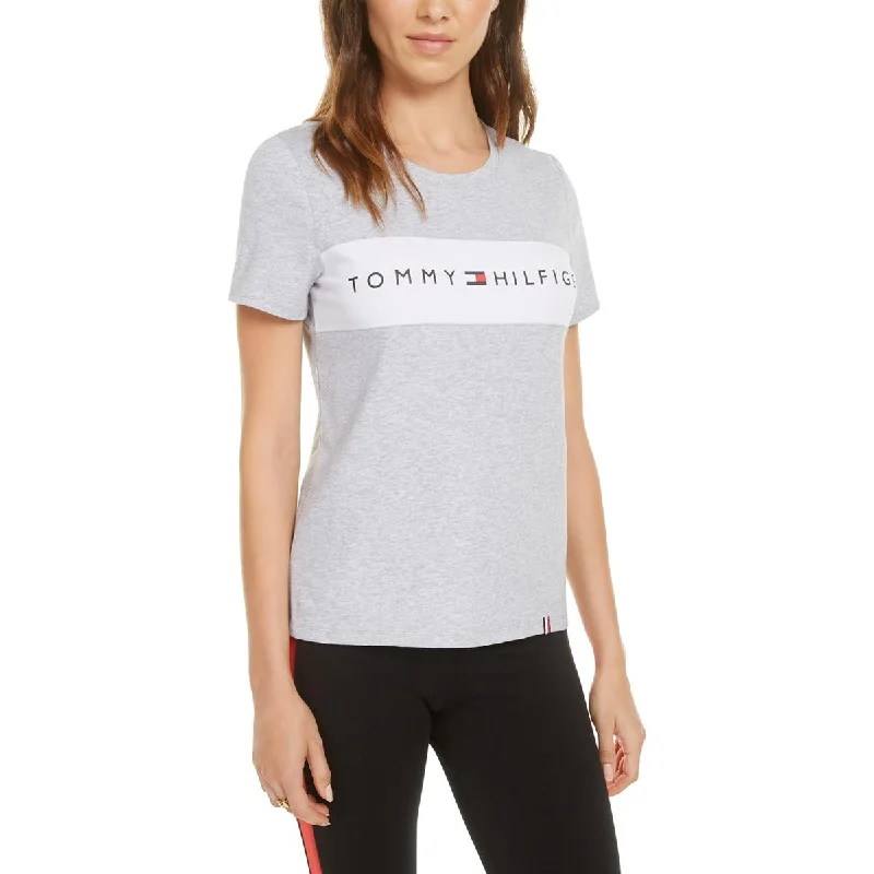 Tommy Hilfiger Sport Womens Cotton Blend Activewear T-Shirt