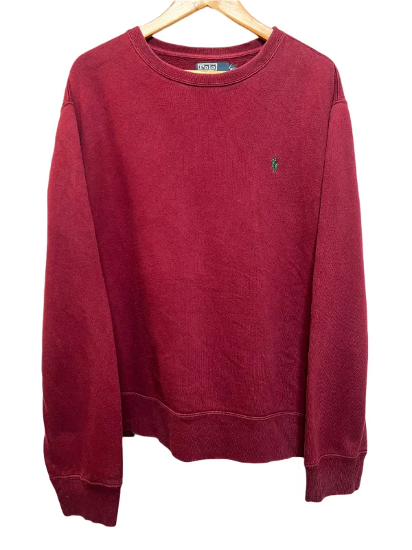 Polo Ralph Lauren Mens Burgundy Sweatshirt (Size XL)