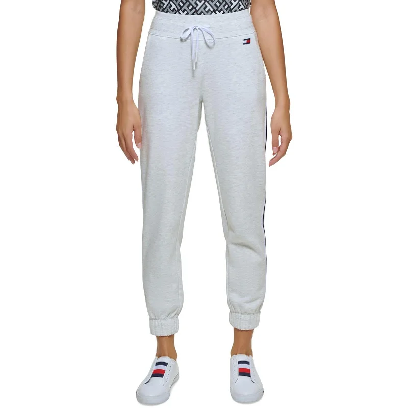 Tommy Hilfiger Sport Womens High Rise Side Stripe Jogger Pants