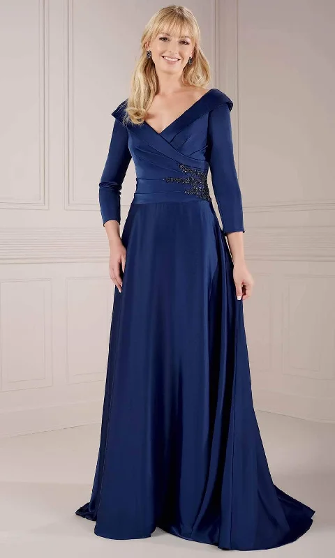 Christina Wu Elegance 17144 - Quarter Sleeve A-Line Evening Dress