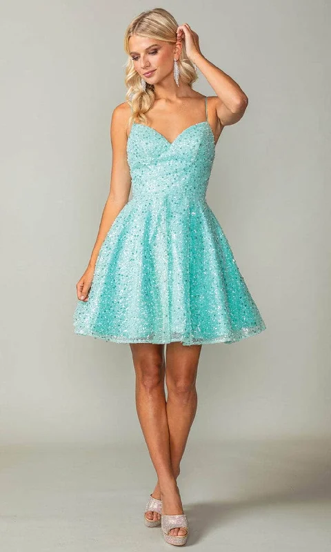 Dancing Queen 3359 - Sequin A-Line Cocktail Dress