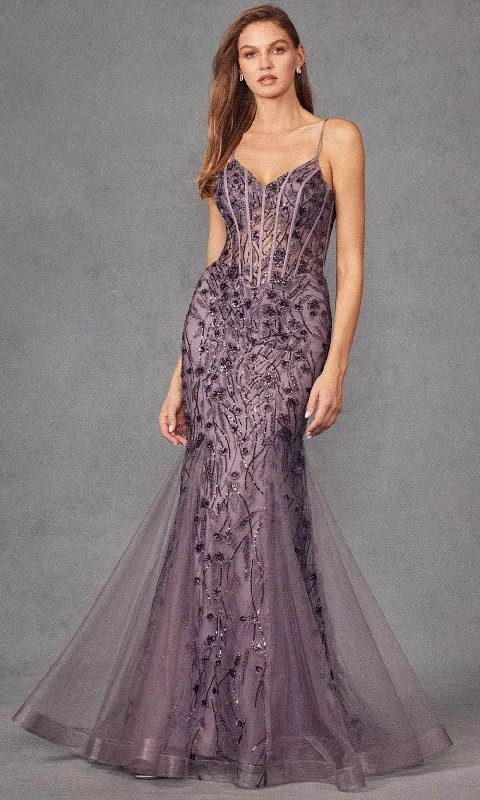 Juliet Dresses JT2441S - Sequin Embroidered Mermaid Prom Gown