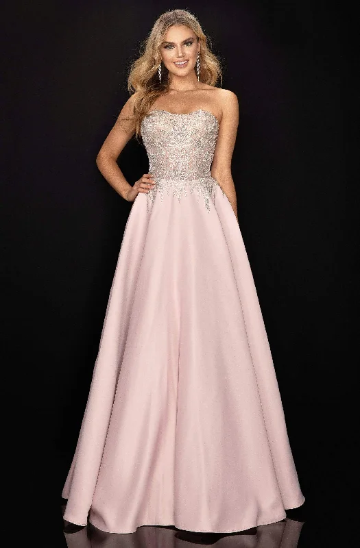 Terani Couture - 2011P1197 Beaded Sweetheart A-Line Evening Gown