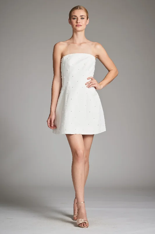 Alanna Dress - Ivory/Pearls