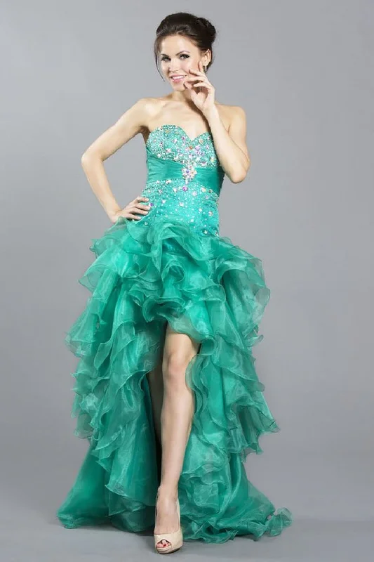 Aspeed Design -L1159 Strapless A-Line High Low Dress