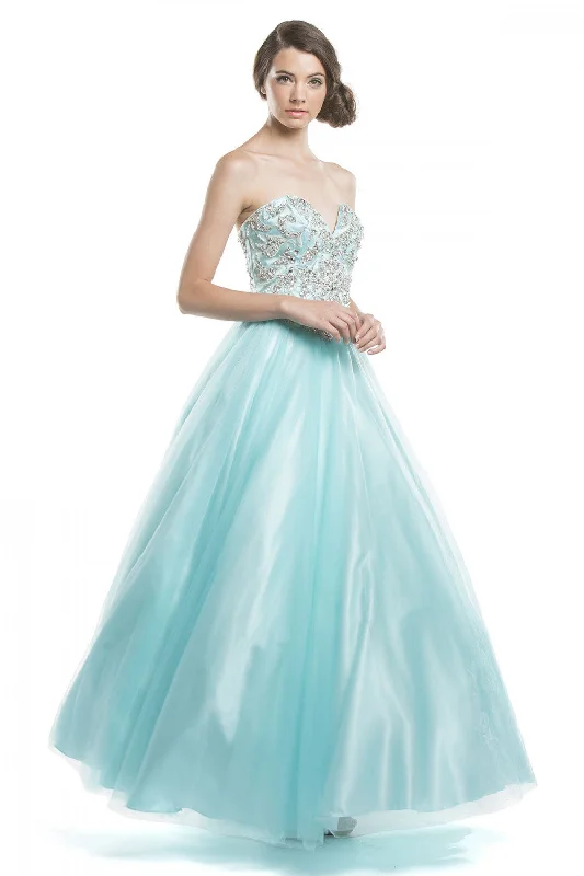 Aspeed Design -L1536 Beaded Bodice A-Line Dress