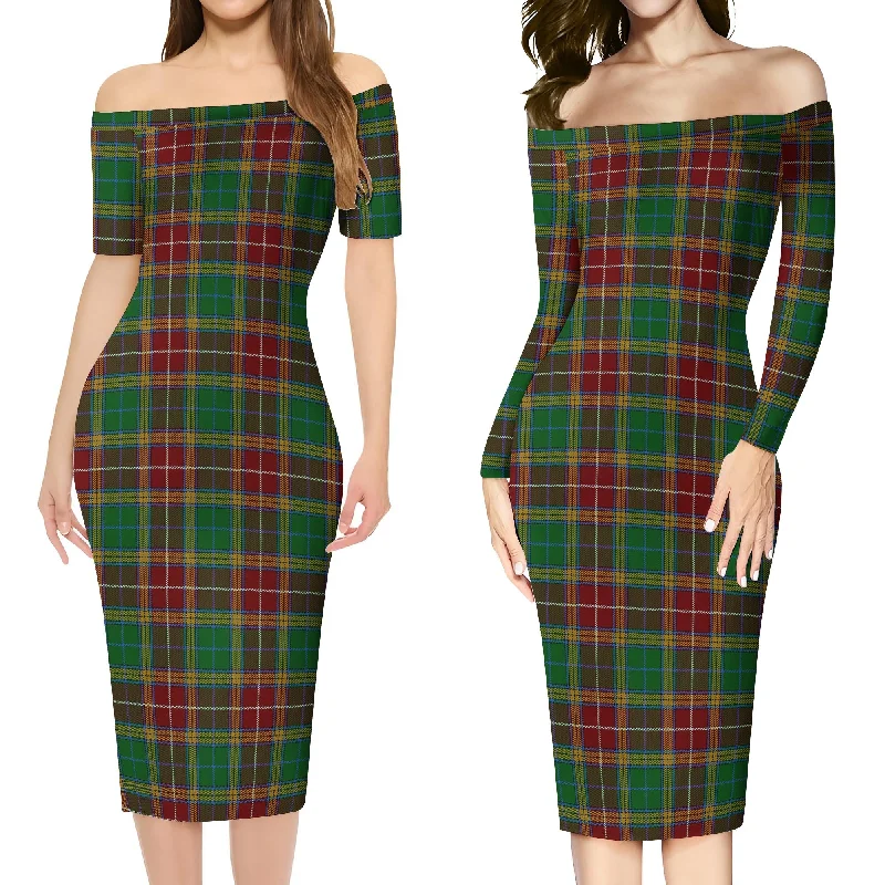 Baxter Tartan Off Shoulder Lady Dress