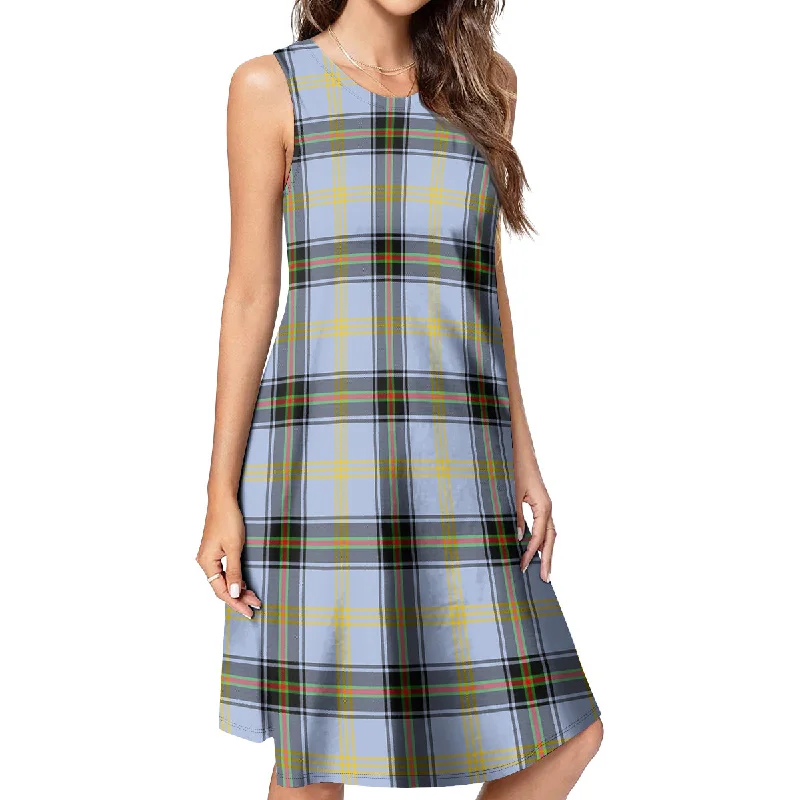 Bell Tartan Womens Casual Dresses