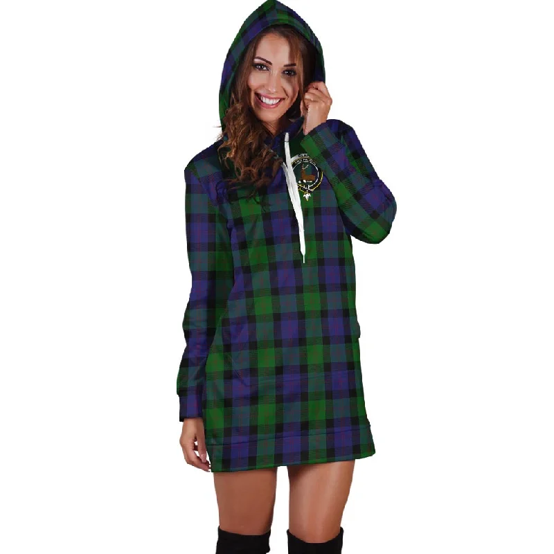 Blair Tartan Hoodie Dress with Family Crest