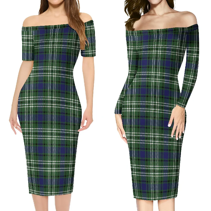 Blyth Tartan Off Shoulder Lady Dress