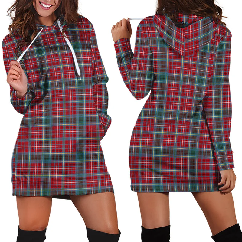 British Columbia Province Canada Tartan Hoodie Dress