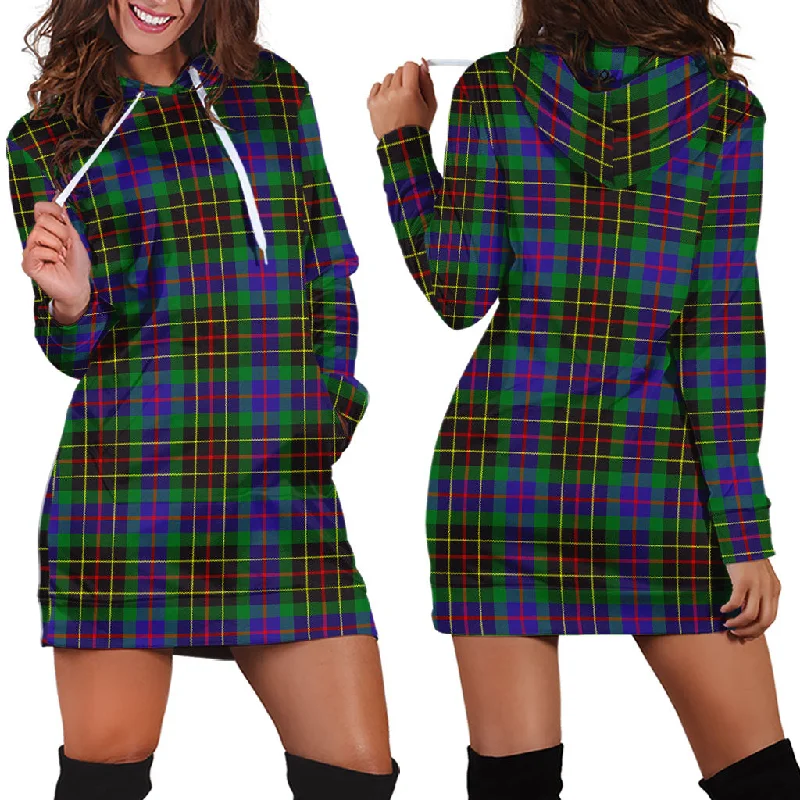 Brodie Hunting Modern Tartan Hoodie Dress