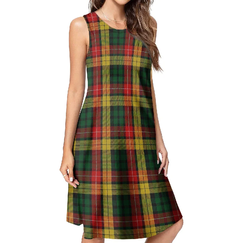 Buchanan Tartan Womens Casual Dresses