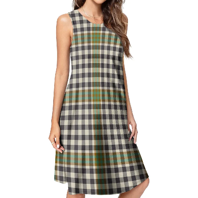 Burns Check Tartan Womens Casual Dresses