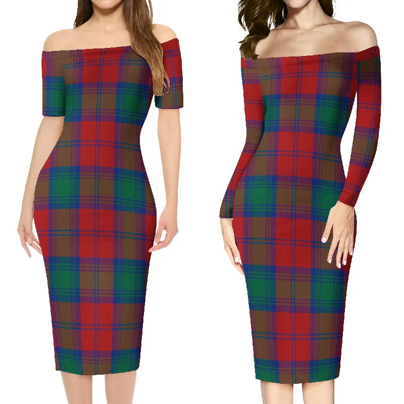 Byres (Byses) Tartan Off Shoulder Lady Dress