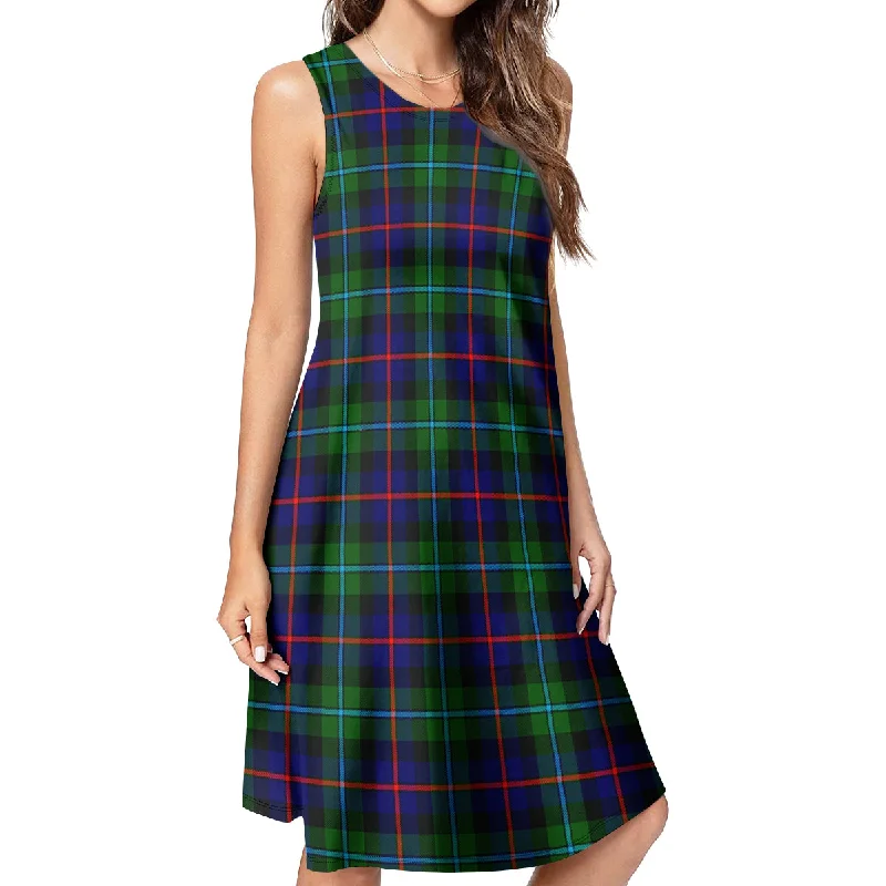 Calder Tartan Womens Casual Dresses