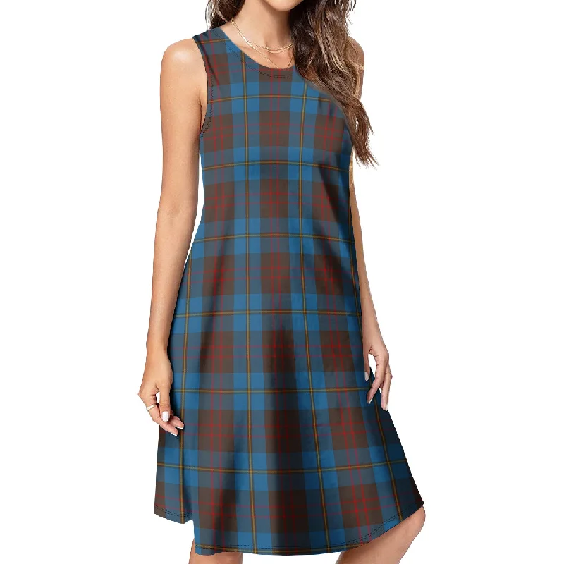 Cameron Hunting Tartan Womens Casual Dresses