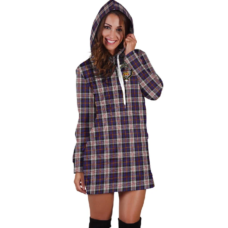 Cameron of Erracht Dress Tartan Hoodie Dress with Family Crest