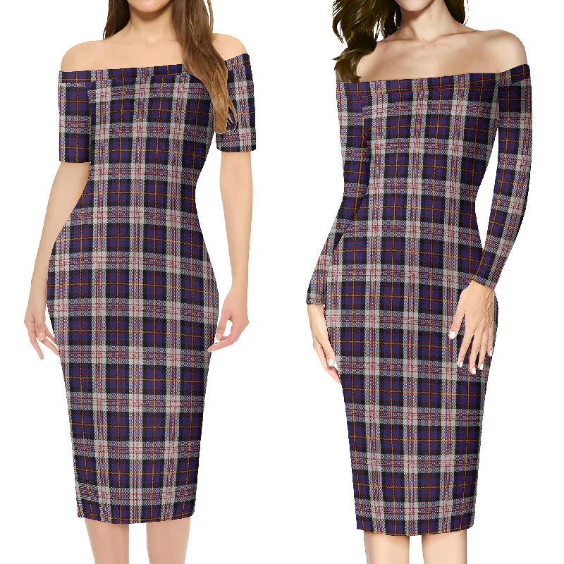 Cameron of Erracht Dress Tartan Off Shoulder Lady Dress