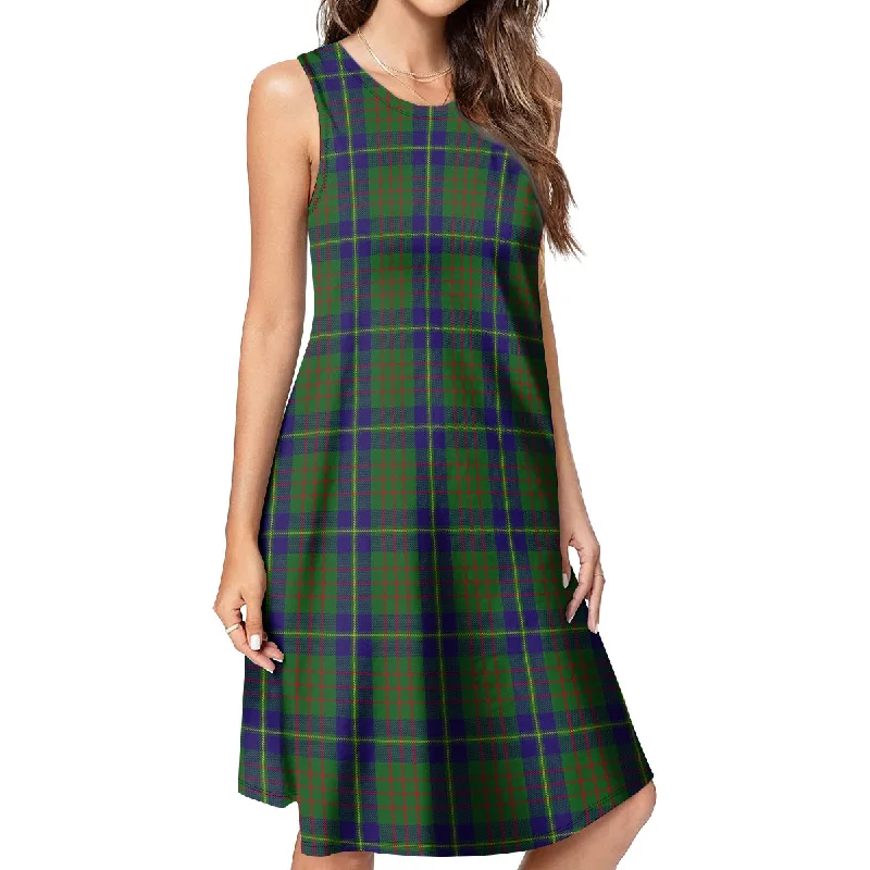 Cameron of Lochiel Hunting Tartan Womens Casual Dresses