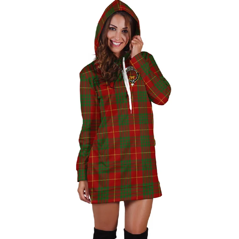 Cameron Tartan Hoodie Dress with Family Crest