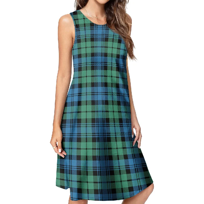 Campbell Ancient #01 Tartan Womens Casual Dresses