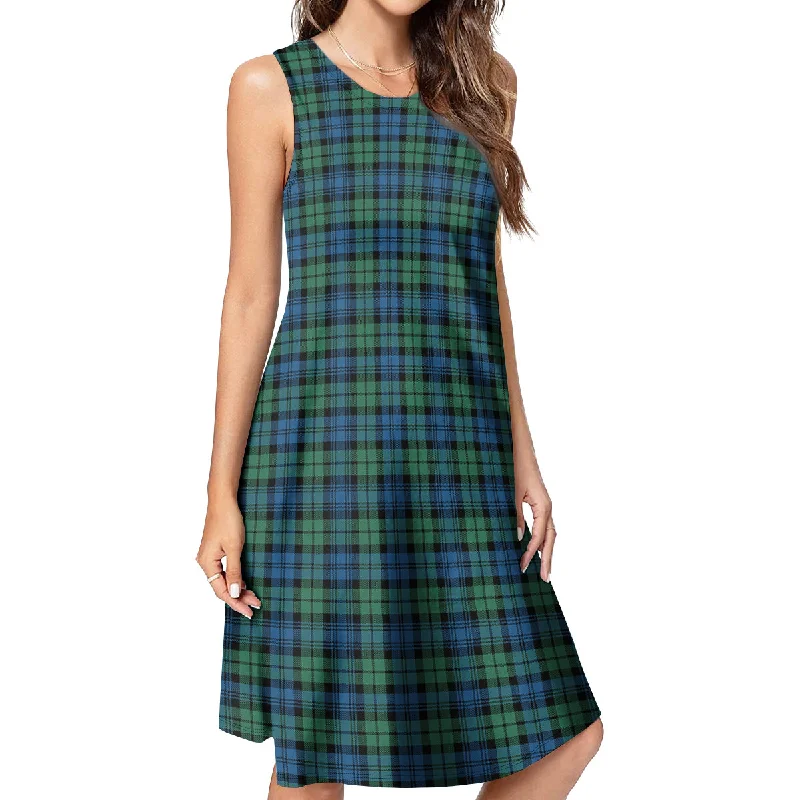 Campbell Ancient #02 Tartan Womens Casual Dresses