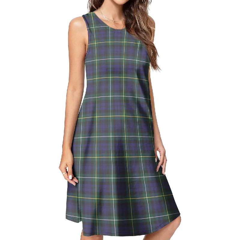 Campbell Argyll Modern Tartan Womens Casual Dresses