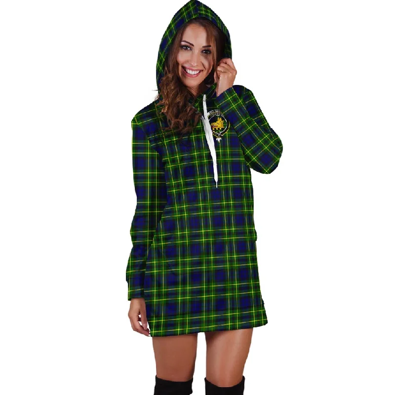 Campbell of Breadalbane Modern Tartan Hoodie Dress with Family Crest