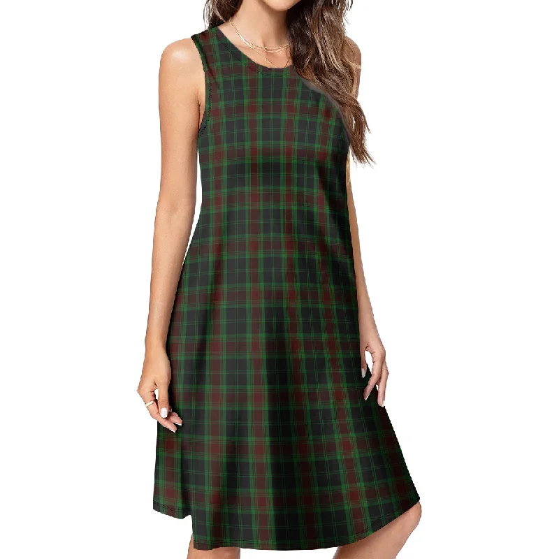 Carlow County Ireland Tartan Womens Casual Dresses