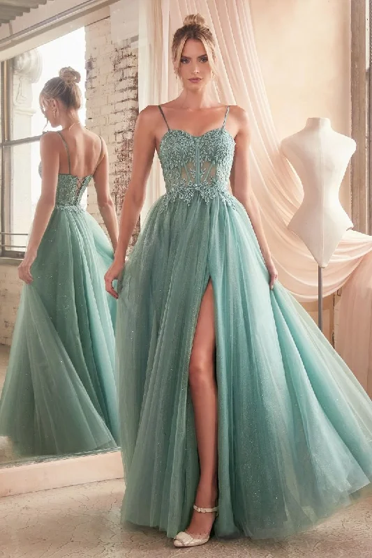 Cinderella Divine -C150 Sweetheart A-Line Prom Gown