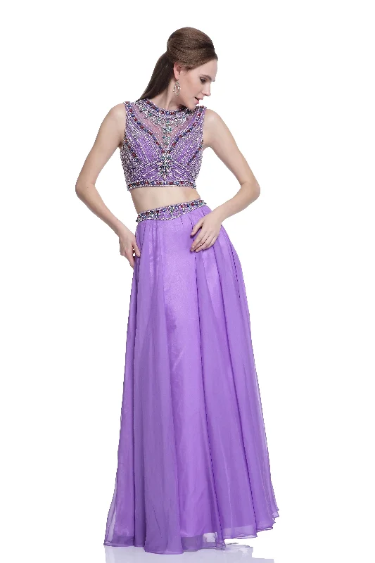 Cinderella Divine -C291 Two-Piece Chiffon Evening Dress