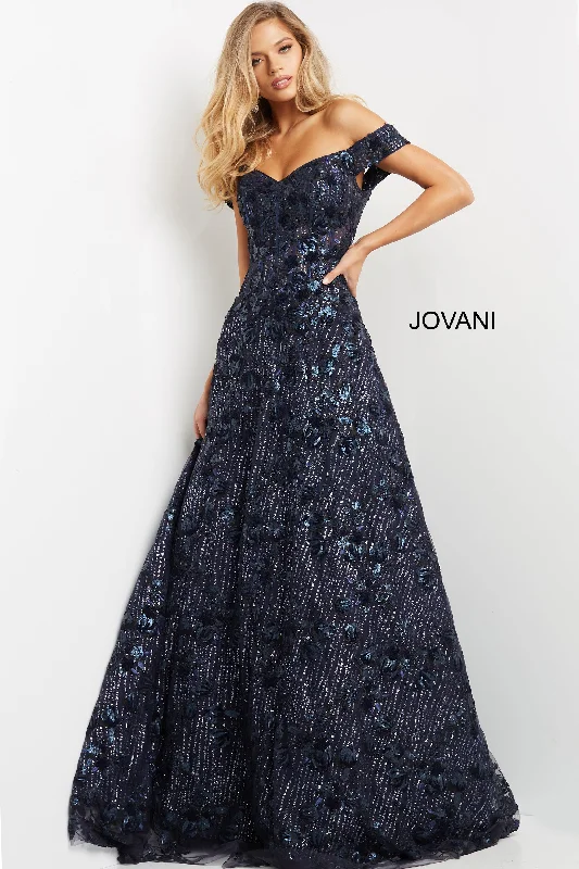 Embellished A Line Evening Dress By Jovani -07162