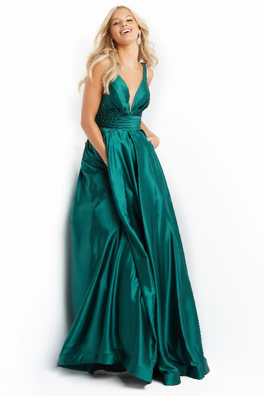 Pleated Bust Sleeveless Prom Ballgown By Jovani -JVN08419