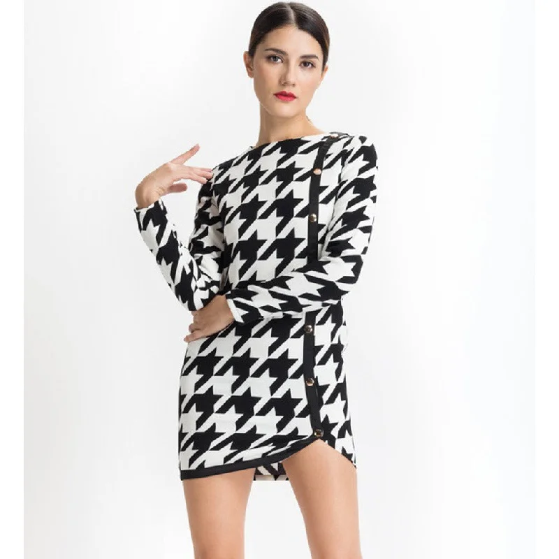 Houndstooth Dress