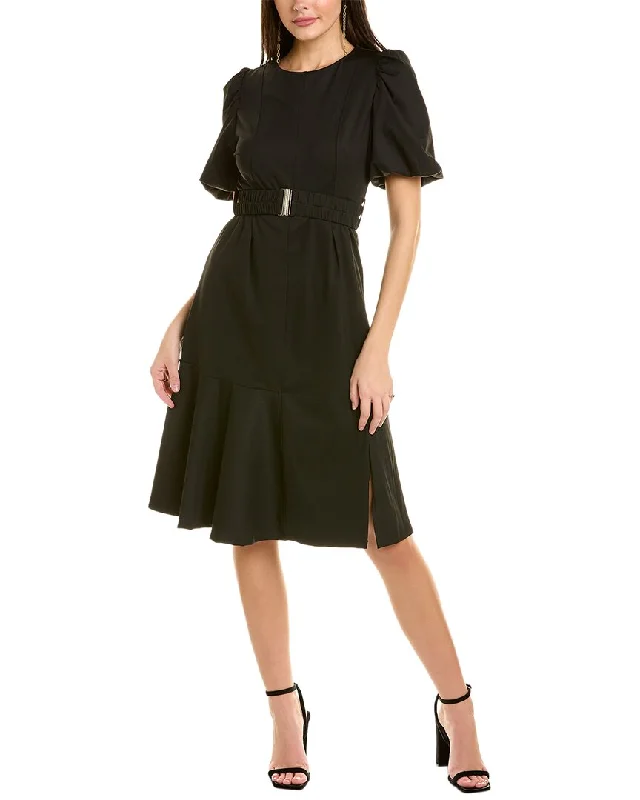 Gracia Puff Sleeve Midi Dress