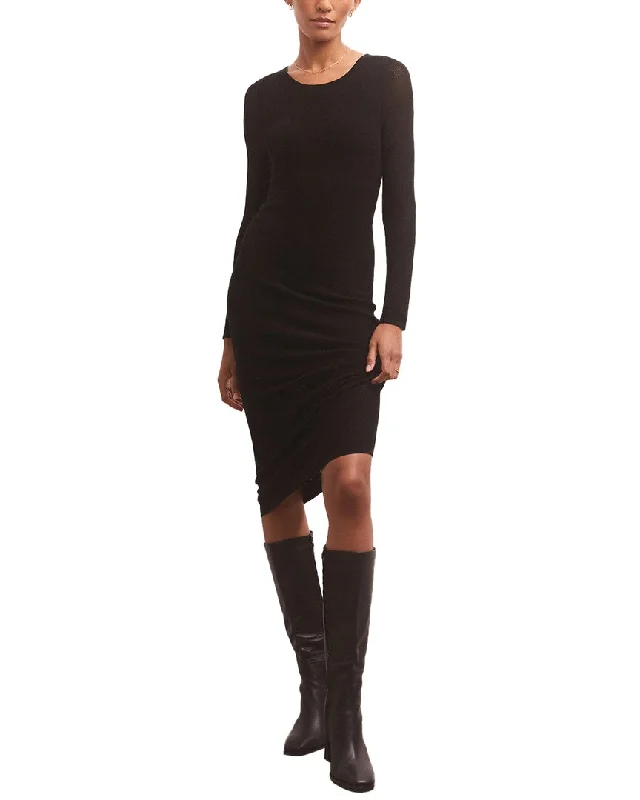 Z SUPPLY Liza Sweater Mesh Midi Dress